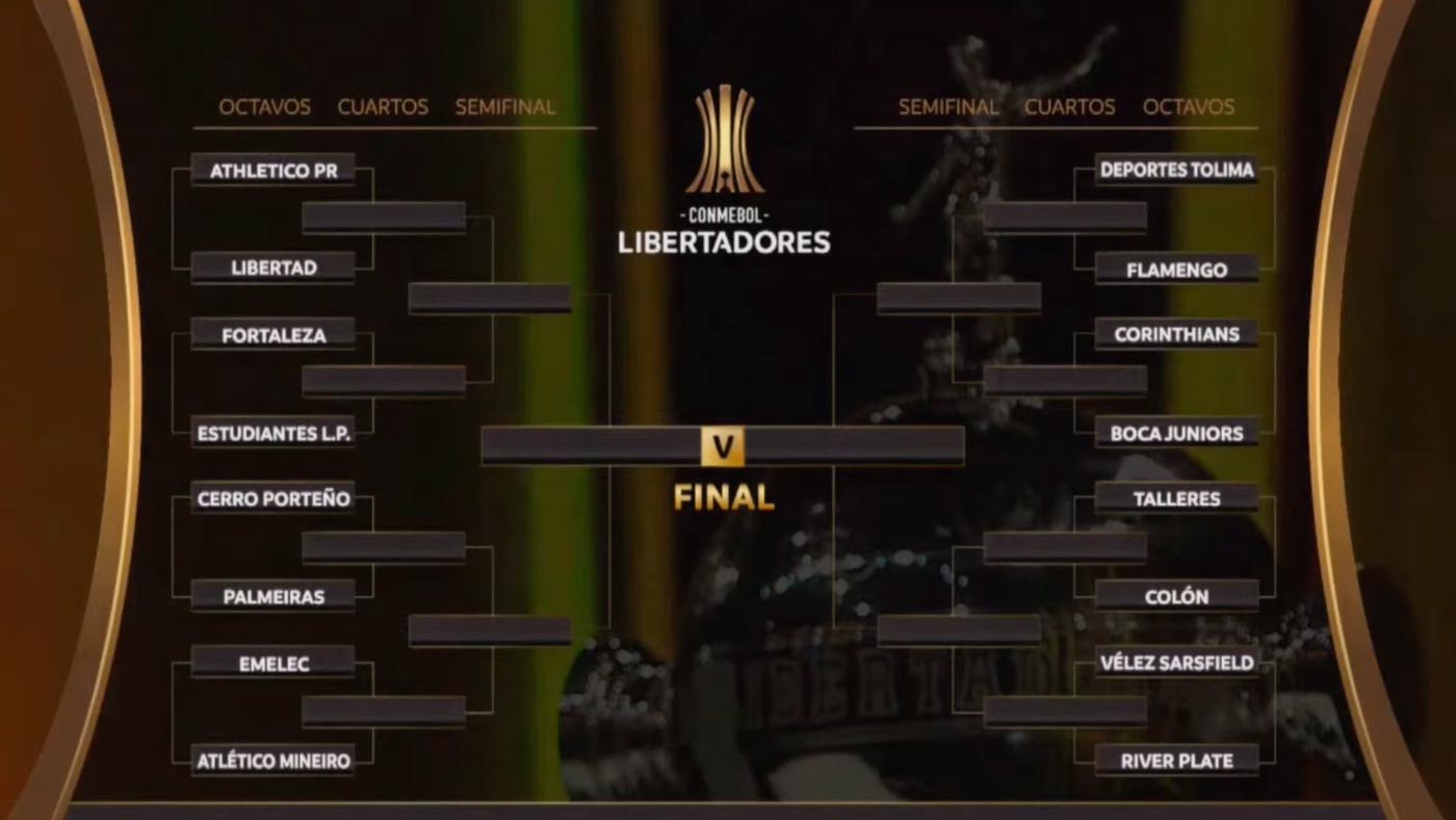 Libertadores define oitavas de final; Veja os duelos e onde assistir ao vivo