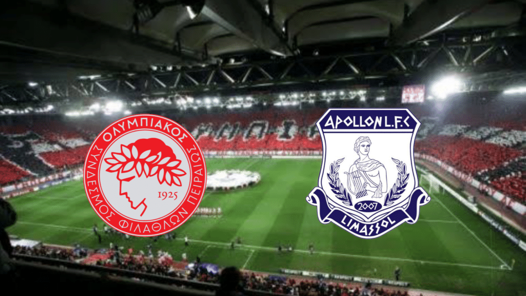 Olympiacos x Apollon: palpite, prognóstico e transmissão da UEFA Europa League (25/08)