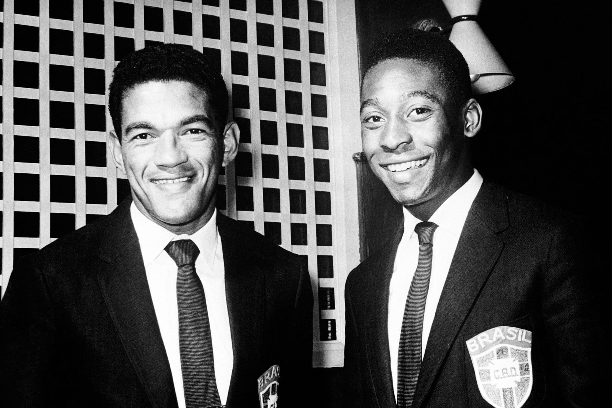 Garrincha e Pele juntos