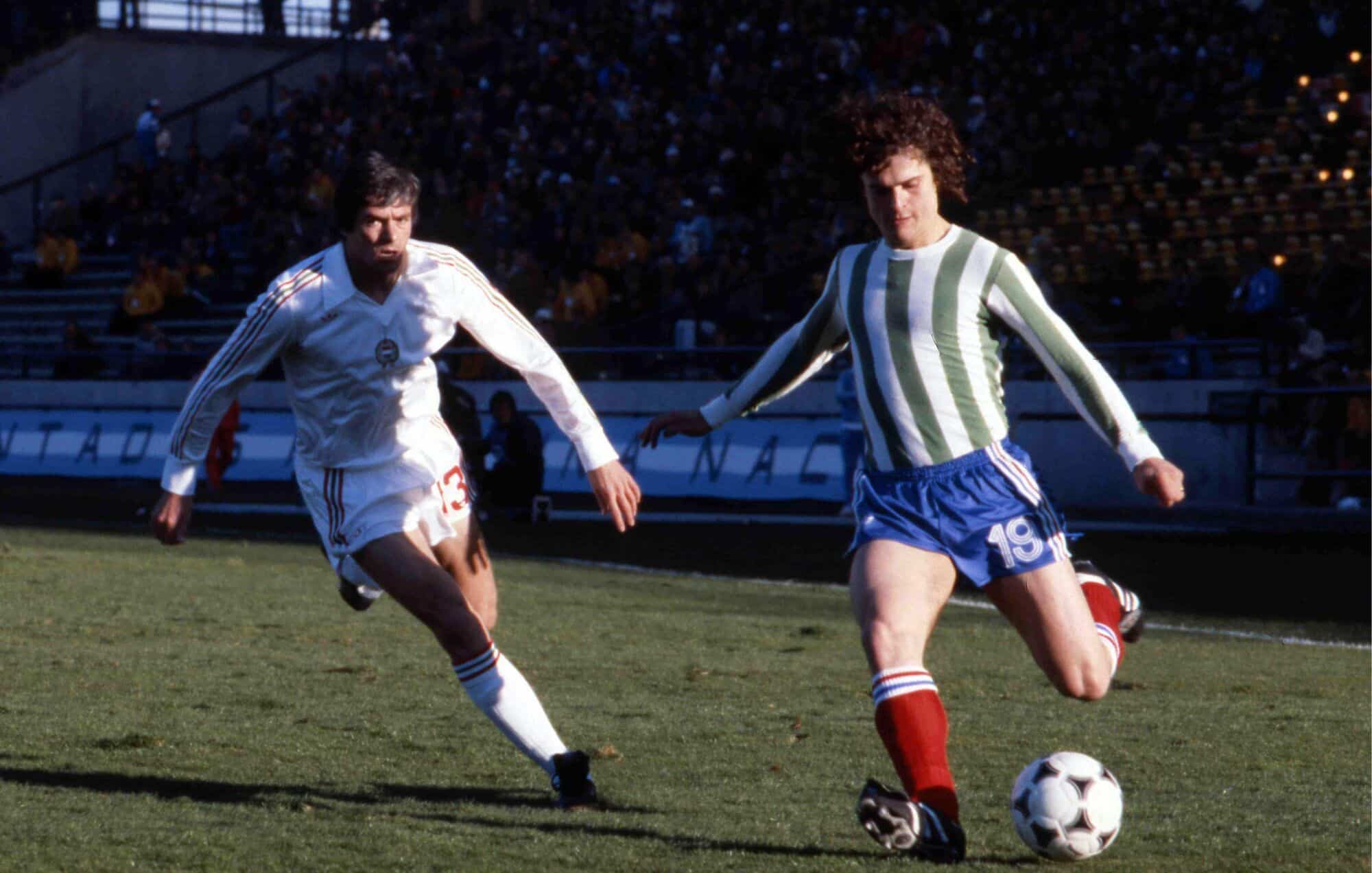 França contra a Hungria na Copa do Mundo de 1978