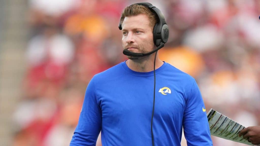 Sean McVay revela que recuperação de jogador do Los Angeles Rams será de dia após dia