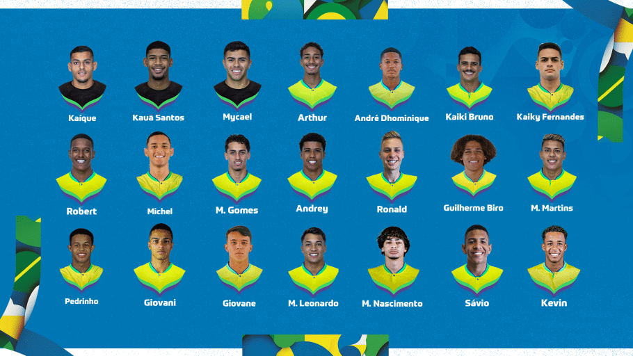 Seleção Brasileira Sub20 é convocada; veja a lista